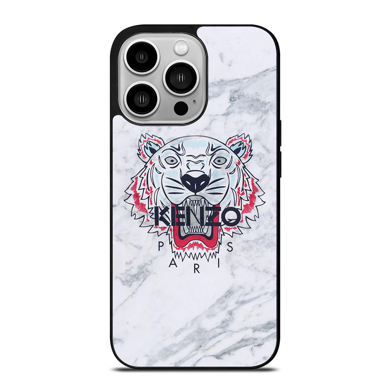 KENZO PARIS TIGER MARBLE iPhone 14 Pro Case Cover